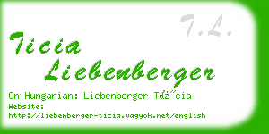 ticia liebenberger business card